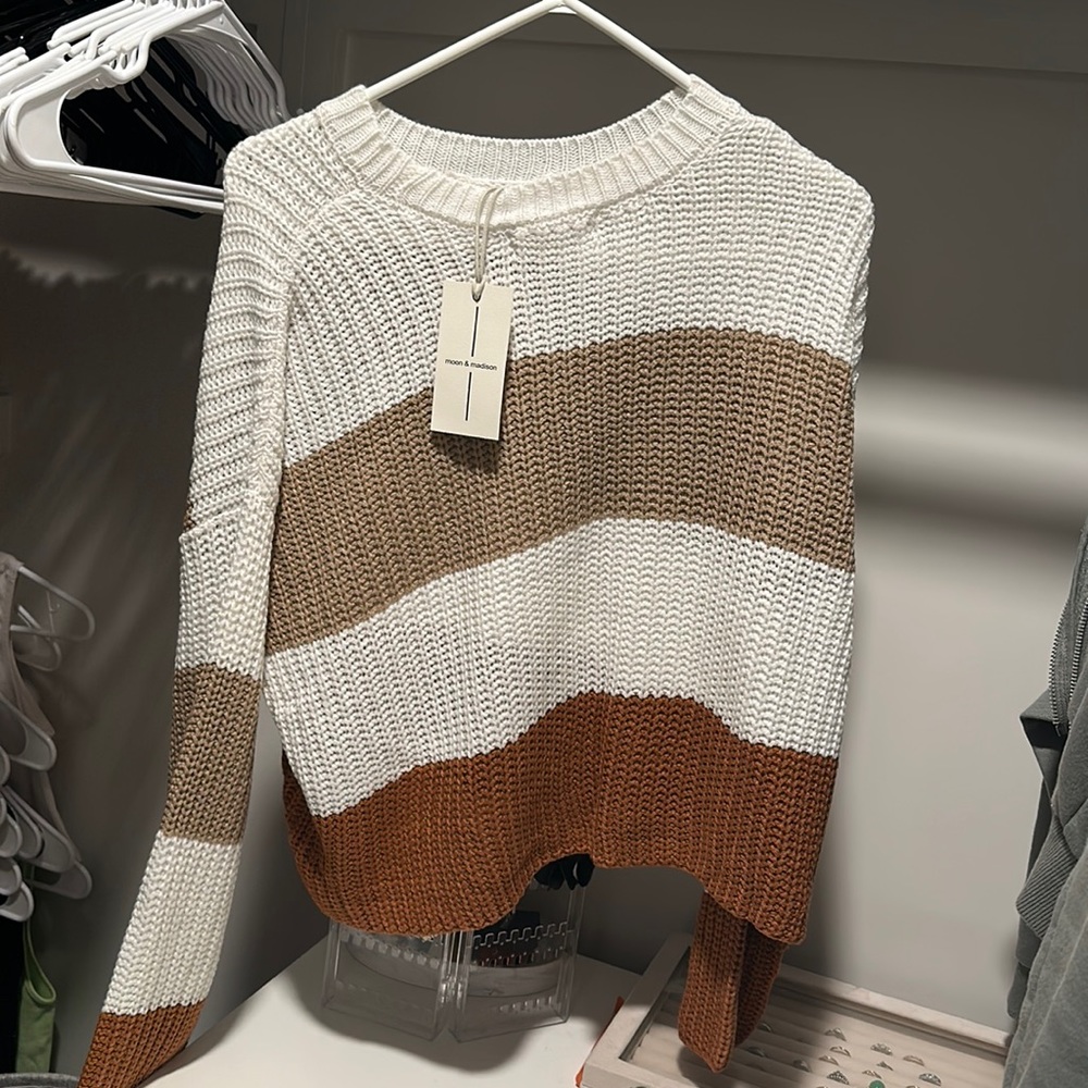 Color block sweater